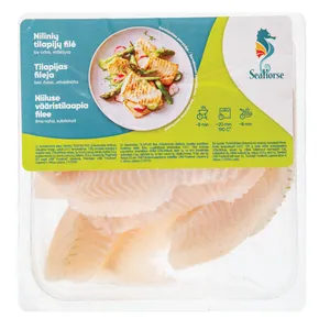 Atšildyta nilinių tilapijų filė be odos