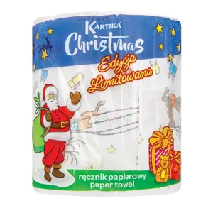 Popierinis rankšluostis Kartika Christmas Roll Limited 
