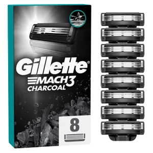 Skustuvo galvutės Gillette Mach3 Charcoal, 8 vnt