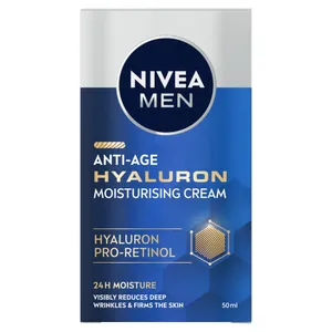Nivea Men Anti-Age Hyaluron drėkinamasis veido kremas nuo senėjimo požymių, 108 g