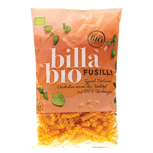 Ekologiški kietųjų kviečių manų kruopų makaronai FUSILLI BILLA BIO, 500 g