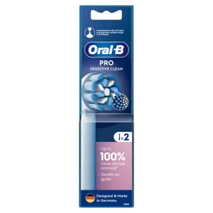 Oral-B Sensitive Clean Pro, 2 Vnt./Elektrinio Dantų Šepetėlio Galvutės