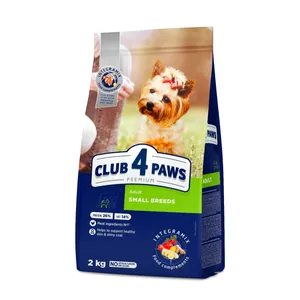 Visavertis pašaras suaugusiems mažos veislės CLUB 4 PAWS Premium, 2 kg