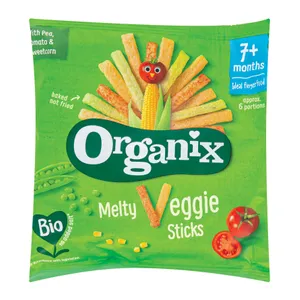 Ekologiškos daržovių lazdelės vaikams nuo 7 mėn. ORGANIX, 15 g