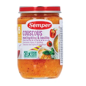 Patiekalas su kuskusu ir vištiena nuo 6 mėn. SEMPER, 190 g