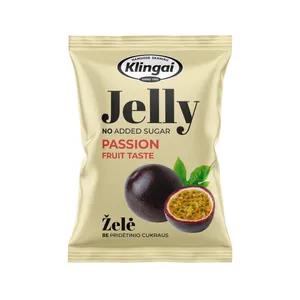 Klingai pasiflorų skonio želė be pridėtinio cukraus, 95 g
