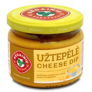 Sūrio užtepėlė KĖDAINIŲ KONSERVŲ FABRIKO CHEESE DIP, 280 g