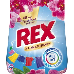 Skalbimo milteliai REX AROMATHERAPY COLOR, 18 skalbimų, 990 g