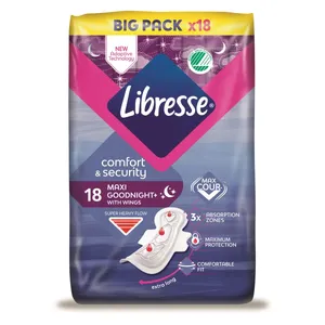 Paketai LIBRESSE MAXI NIGHT, 18 vnt