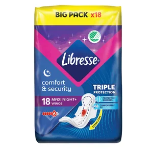 Higien. paketai LIBRESSE MAXI NIGHT, 18 vnt
