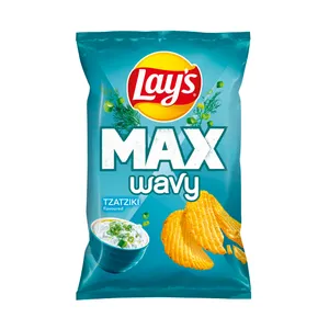 Dzadzikio skonio bulvių traškučiai LAY'S MAX WAVY, 120 g