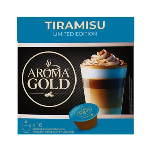 Kavos kapsulės AROMA GOLD Tiramisu (256 g.), 16 vnt.