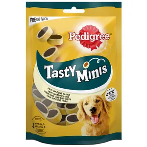 Kramtalai su jautienos ir sūrio skoniu pedigree tasty minis, 140 g