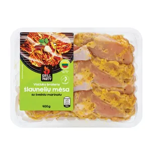 Grill Party vištienos šlaunelių mėsa marinuota, 400 g