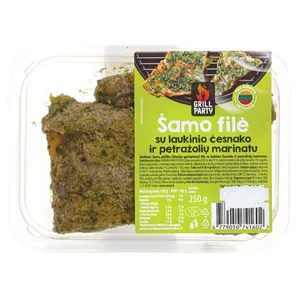 Fasuoti Grill Party šamo filė su meškinio česnako ir petražoliu marinatu, 250 g