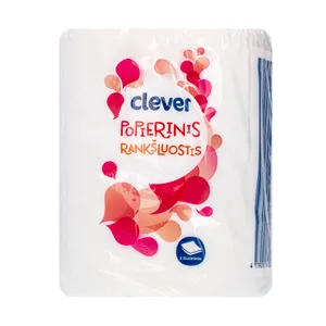 CLEVER jumbo popierinis rankšluostis, 1 ritinėlė, 2 sluoksniai, 300 lapelių