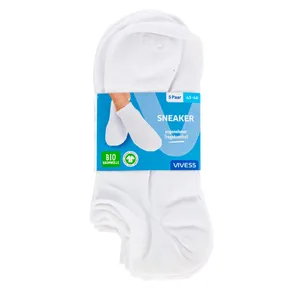 VIVESS trumpos vyrų bambukinės kojinės, baltos, dydis 43-46, 1 pora