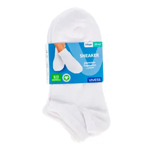 VIVESS trumpos vyriškos kojinės, baltos, dydis 39-42, 5 poros