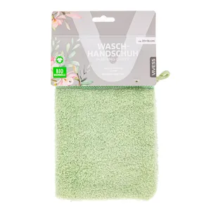 Prausimosi pirštinė VIVESS 21x16 cm žalia