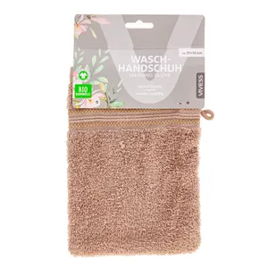 Prausimosi pirštinė VIVESS 21x16 cm kreminė