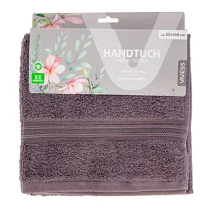 Rankšluostis VIVESS: 50x100 cm pilkas