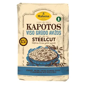 Viso grūdo kapotos avižos MALSENA STEELCUT, 1,2 kg