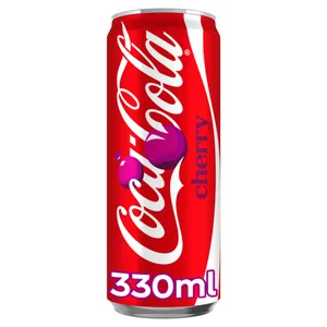 Vyšnių skonio gazuotas gaivusis gėrimas COCA-COLA CHERRY, 330 ml