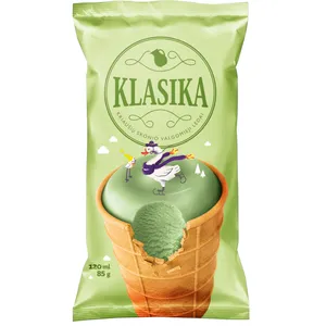 Klasika kriaušių skonio ledai vafliniame puodelyje, 120ml