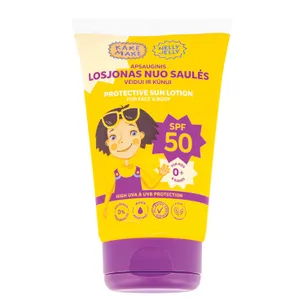 Apsauginis losjonas nuo saulės vaikams ir kūdikiams SPF50 MARGARITA KAKĖ MAKĖ ALLERGY CERTIFIED  100 ml