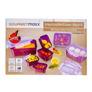Maisto laikymo dėžučių rinkinys GOURMET MAX, 14 vnt