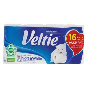 Tualetinis popierius VELTIE SOFT WHITE, 16 VNT., 3SL., 150 LAP.