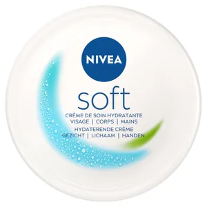 Nivea Soft drėkinamasis kremas veidui, kūnui ir rankoms, 375 ml