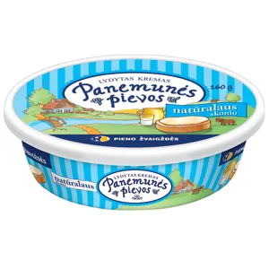Lydytas kremas PANEMUNĖS PIEVOS natūralaus skonio, 2,2% rieb., 160 g