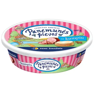Lydytas kremas PANEMUNĖS PIEVOS su kumpiu, 22% rieb., 160 g