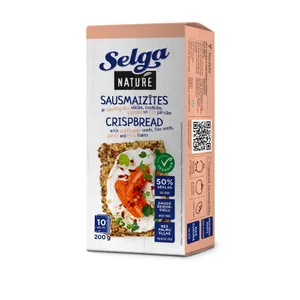 NATURE duonos trapučiai su sėklomis čili ir česnaku SELGA, 200 g