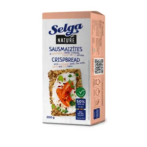 NATURE duonos trapučiai su sėklomis čili ir česnaku SELGA, 200 g