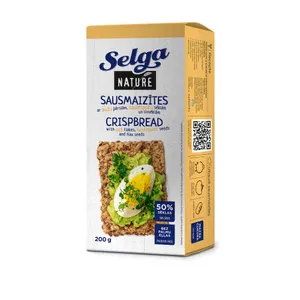 NATURE duonos trapučiai su sėklomis SELGA, 200 g