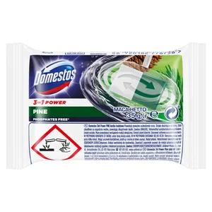 WC muiliuko pakeitimas DOMESTOS PINE, 35 g
