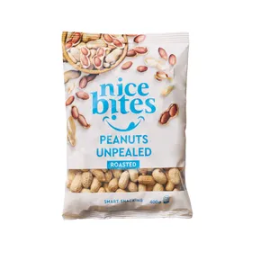 Kepinti žemės riešutai kevale NICE BITES, 400 g