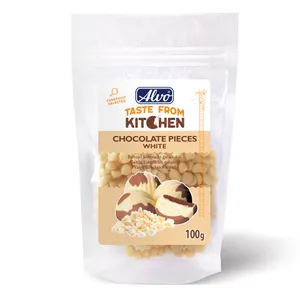 Baltojo šokolado gabaliukai ALVO, 100 g
