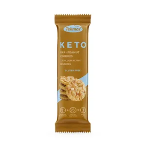 Žemės riešutų sausainių skonio keto baltyminis batonėlis Tekmar, 40 g 