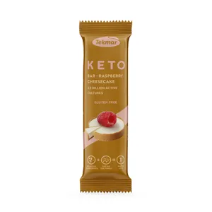 Aviečių sūrio pyrago skonio keto baltyminis batonėlis Tekmar, 40 g 