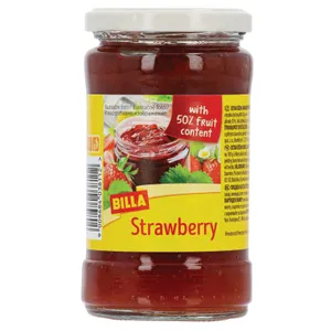 Braškių skonio džemas BILLA, 340 g
