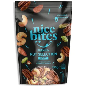 Riešutų mišinys su aštriais prieskoniais NICE BITES, 200 g