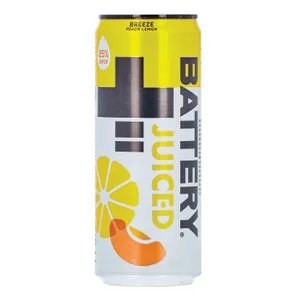 Energinis gėrimas BATTERY JUICED PERSIKŲ BREEZE, 0,33 l