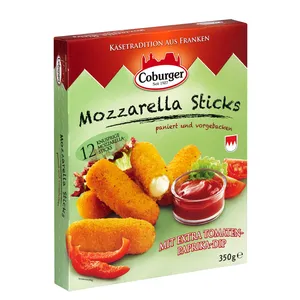 Kepamos Mozzarella lazdelės su pomidorų ir paprikų padažu, 10x300 g