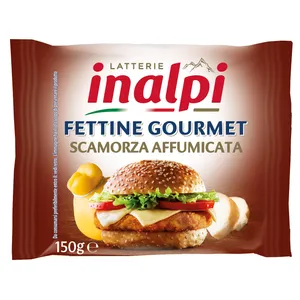 Lydytas sūris su skamorca INALPI riekelėm, 39%, 20x150 g