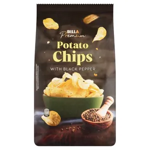 Bulvių traškučiai juodųjų pipirų skonio BILLA PREMIUM, 100 g