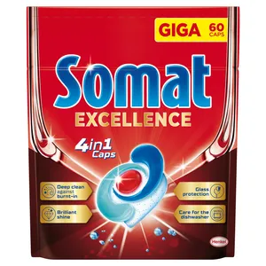 Indaplovių tabletės SOMAT Excellence 4in1 60vnt