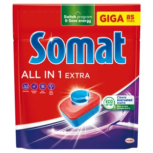 Indaplovių tabletės SOMAT All in 1 Extra, 85 vnt